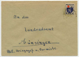 FRANZ. ZONE ALLG. AUSG. Nr 9 BRIEF EF X5BC40A - Algemene Uitgaven