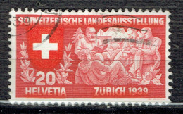 Exposition Nationale De Zurich : Allégorie De L'effort Spirituel Du Peuple Suisse (en Allemand) - Used Stamps