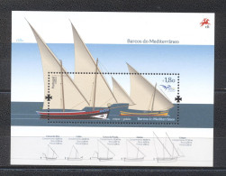 Portugal 2015-Euromed: Boats Of The Mediterranean M/Sheet - Unused Stamps