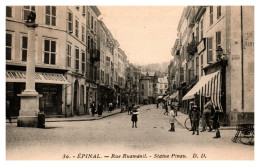 Epinal - Rue Rualménil - Statue Pinau - Epinal