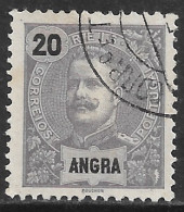 Angra – 1897 King Carlos 20 Réis Used Stamp - Angra