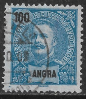 Angra – 1897 King Carlos 100 Réis Used Stamp - Angra