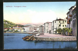 Cartolina Rapallo, Passeggiata A Mare  - Otros & Sin Clasificación