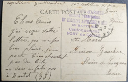 10éme Régiments D'infanterie à Pied En 21-08-1914 Sur CP Genas - Other & Unclassified