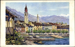Artist Postcard Zuppinger, E., Locarno Canton Ticino Switzerland, Ascona, Unused - Ascona