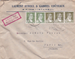 Turquie--1972--lettre De ISTANBUL  Pour PARIS (France)..composition De Timbres,cachet, L.Reboul & G Coûteaux - Lettres & Documents