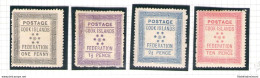 1892 COOK ISLANDS -  SG 1/4 LH* - Sonstige & Ohne Zuordnung