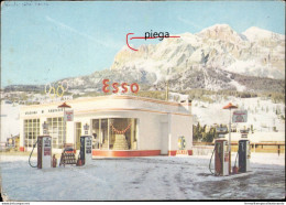 Al112 Cartolina Olimpiadi Invernali 1956 Cortina D'ampezzo Distributore Esso - Belluno