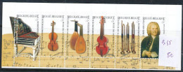 TIMBRE STAMP ZEGEL BELGIQUE CARNET B.35 INSTRUMENTS DE MUSIQUE  XX - 1997-… Validez Permanente [B]