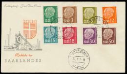 SAAR OPD 1957 Nr 393 U.a. BRIEF FDC X78DCCE - Storia Postale