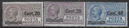 Italia Italy 1924 Regno Pneumatica Leoni Soprastampati C20 Su C15 Sa N.PN6 Nuovo MH * - Pneumatische Post