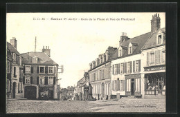 CPA Samer, Coin De La Place Et Rue De Montreuil  - Samer