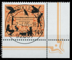 BRD BUND 2005 Nr 2453 Zentrisch Gestempelt ECKE-URE X393D4E - Used Stamps