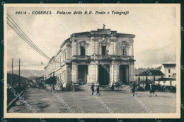 Cosenza Città Palazzo Delle R.R. Poste E Telegrafi Cartolina RB7138 - Cosenza