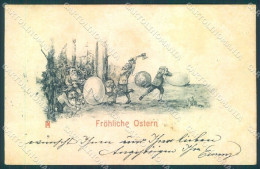 Artist Signed HD ? Easter Egg Gnome Cartolina Postcard TW1700 - Sonstige & Ohne Zuordnung