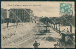 Livorno Città Viale Regina Margherita STRAPPINO Cartolina WX1705 - Livorno