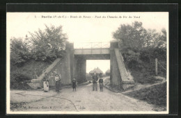 CPA Barlin, Route De Noeux, Pont Du Chemin De Fer Du Nord  - Barlin