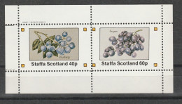 Staffa - Blueberries And Grapes, Fruit - 1982 - MNH - Ortsausgaben