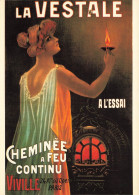 CPSM Nos Publicités-La Vestale-Cheminée à Feu Continue      L2854 - Advertising