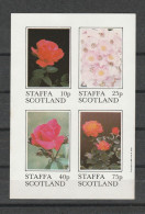 Staffa - 1981 - Roses - Flowers - MNH - Emissions Locales