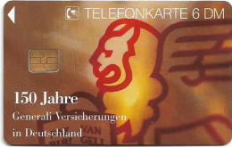 Germany - 150 Jahre Generali Versicherungen - O 0821 - 05.1995, 6DM, 20.100ex, Mint - O-Series : Séries Client
