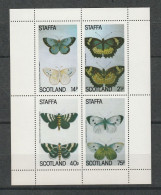 Staffa - 1979 - Butterflies - MNH - Emissione Locali
