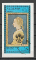 Nagaland - 1974 - Baldovinetti -  Portrait Of A Lady In Yellow - CTO - Altri & Non Classificati