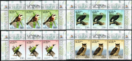 Artsakh 2021 "Fauna.Birds" 4v Zd X 3 Perforated Quality:100% - Armenien