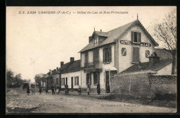 CPA Camiers, Hôtel Du Lac Et Rue Principale  - Sonstige & Ohne Zuordnung