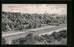 AK Pullach, Blick Durch Das Isarthal Hinauf Zur Kirche  - Other & Unclassified