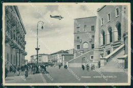 Foggia Città Corso Garibaldi Aviazione Cartolina RB7819 - Foggia