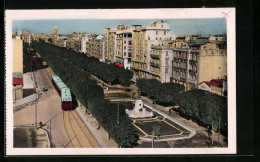 AK Tunis, Perspective Sur L`aenue Jules-Ferry, Strassenbahn Unterwegs  - Strassenbahnen