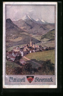 AK Deutscher Schulverein Nr. 552: Mariazell, Gesamtansicht Mit Gebirgswand  - Other & Unclassified