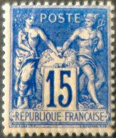 R1311/2976 - FRANCE - SAGE TYPE II N°101 Bleu Foncé NEUF* - 1876-1898 Sage (Type II)