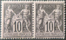 R1311/2978 - FRANCE - SAGE TYPE I N°103 NEUFS** (PAIRE) - 1876-1878 Sage (Type I)