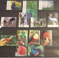 BIRDS ROMANIA BIRDS  5 SETS CTO-USED - Usado