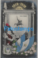 227239 ARGENTINA CENTENARY CENTENARIO PATROTIC HERALDRY FLAG ESTATUA DE BELGRANO POSTAL POSTCARD - Argentinien