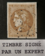 LP478/2 - FRANCE - CERES EMISSION De BORDEAUX N°43Aa Brun Clair  >>>>> Signé CALVES Expert - 1870 Bordeaux Printing