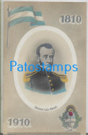 227254 ARGENTINA CENTENARY CENTENARIO PATROTIC FLAG HERALDRY PROCER ANTONIO LUIS BERUTI POSTAL POSTCARD - Argentinië