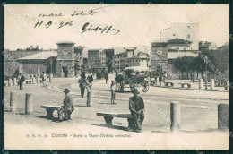 Livorno Città Porta A Mare Carrozza SCOLLATA Cartolina WX1796 - Livorno