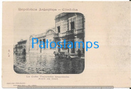 227283 ARGENTINA CORDOBA CALLE TUCUMAN INUNDADA 1903 COLECCION AQUILINO FERNANDEZ POSTCARD - Argentina