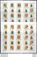 1999 Vaticano Papi 8BF MNH Sass N. 36/43 - Other & Unclassified