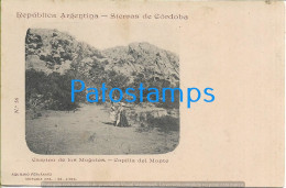 227296 ARGENTINA CORDOBA CAPILLA DEL MONTE CAMINO DE LOS MOGOTES SPOTTED COLECCION AQUILINO FERNANDEZ POSTCARD - Argentine