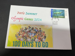 18-4-2024 (2 Z 22) Paris Olympic Games 2024 - 100 Days To Go ! (17-4-2024) (2 Covers) - Sommer 2024: Paris