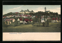 AK Augustusburg I. Erzgeb., Teilansicht Mit Kirche  - Augustusburg