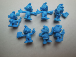 Objet Dérivés Publicité Smurf, Schtroumpfs, Figurines Monochrome.ref N5 - Figurine In Plastica