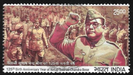 India 2021 125th Birth Anniversary Of Netaji Subhas Chandra Bose,Army,Freedom Fighter, Used 1v Stamp (**) Inde Indien - Used Stamps