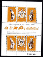 GAMBIA - 1978 CORONATION ANNIVERSARY SHEETLET (3V X 2) FINE MNH ** SG 397-399 X 2 - Gambia (1965-...)