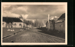 AK Weidenbach, Strasse Mit Ev. Kirche  - Roumanie