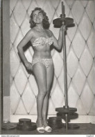 Original Cabaret Music Hall Miss Press PHOTO Argentique De PRESSE MISS CULTURE PHYSIQUE Helene LEGER Poids - Pin-up